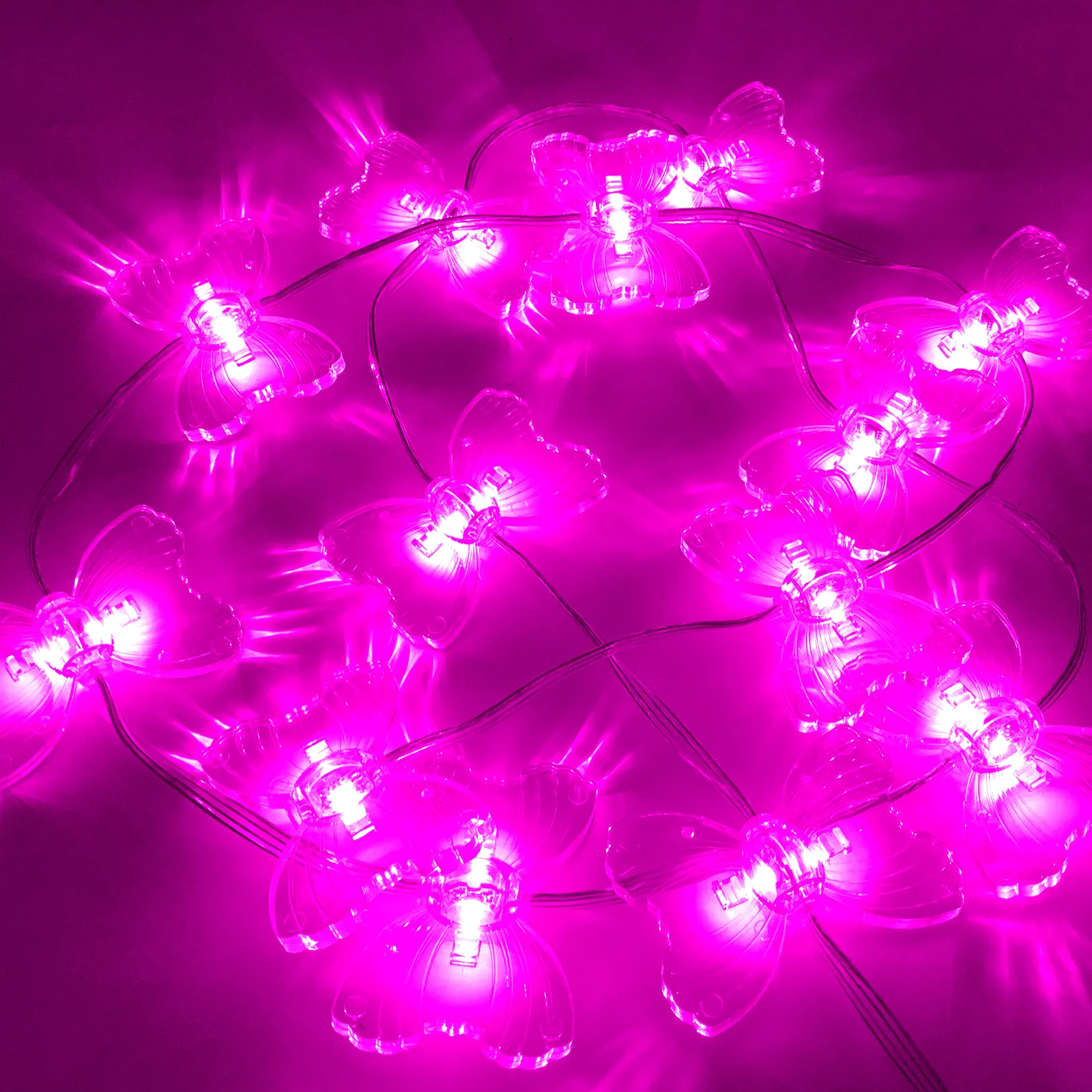 Weihnachten beliebte 3d führte Pixel Lichter im Freien Schmetterling dekorative Lichter
