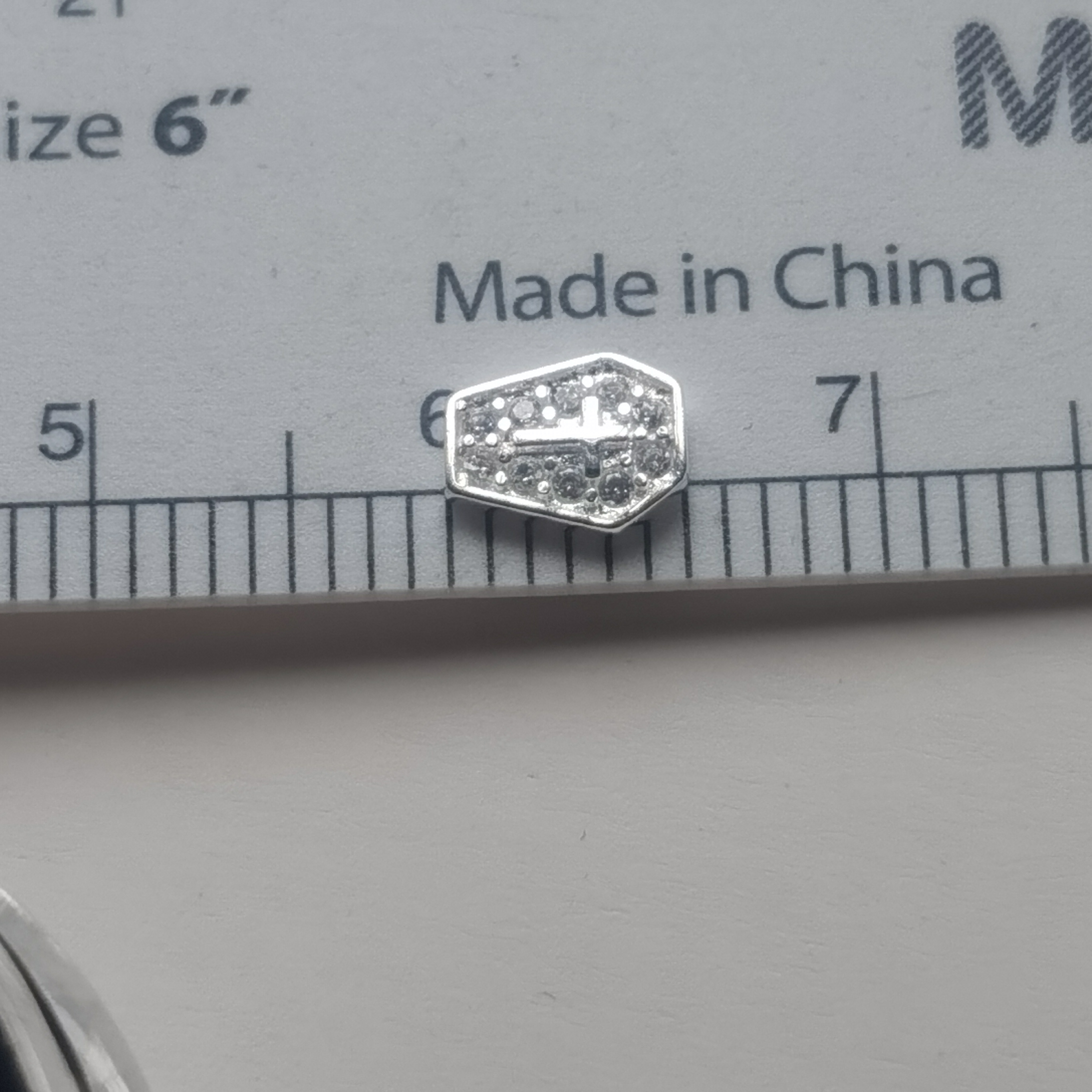 Cercueil en argent 925 avec diamant