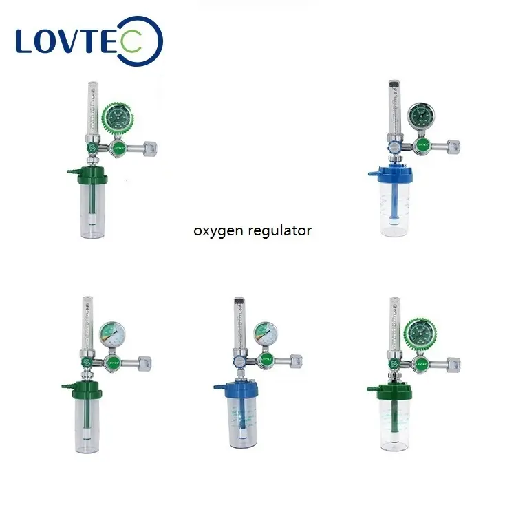 LOVTEC best factory oxigen cilindro regolatore flussometro G5/8 riduttore di pressione dell'ossigeno inalatore di ossigeno
