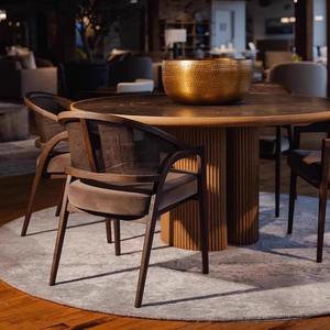 Hot Selling Mid Century Modern Solid Wood Rattan Dining <strong>Arm</strong> <strong>Chair</strong> with Upholstered Cushion for Home Hotel Restaurant - Product Image 2