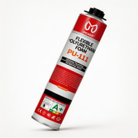 INGADA PU-111 Mousse polyuréthane adhésive en spray flexible pour le travail du bois, les fenêtres, les portes, le remplissage et l'étanchéité 300ML/750 ML
