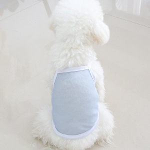 Pet Suspender Tank <b>Top</b> Solid Color Summer Vest For Dogs <b>Cats</b> Polyester Breathable Lightweight Pet Clothes Blue Yellow Pink - Product Image 3
