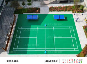 Baldosas entrelazadas de PP/<span class=keywords><strong>TPV</strong></span> de la <span class=keywords><strong>mejor</strong></span> calidad, color azul, con almohadillas para pistas de bádminton - Product Image 5