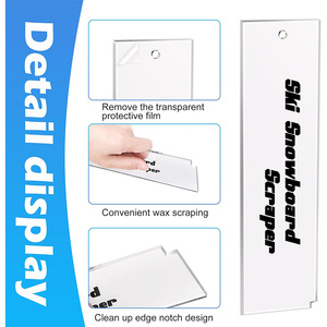 Grattoir en plastique de cire de <span class=keywords><strong>ski</strong></span> de 9x2.2 pouces pour enlever la cire extra refroidie - Product Image 2