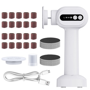 Lime à callosités sans fil rechargeable avec papier de verre et bande abrasive offerts – Puissance élevée pour manucure et soin des ongles - Product Image 1