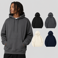 Hoodie Olahraga Campuran Katun Poliester 350gsm Pria Wanita Bernapas Logo Kustom Atletik Pullover Sweatshirt Hoodie Grosir