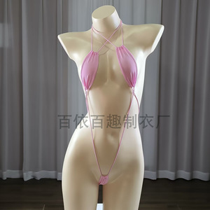 Sexy <b>Bodysuit</b> Women White Spandex Satin See Through Lingerie Set Lianyungang Origin - Product Image 2