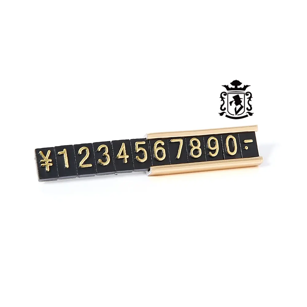 Promotional Jewellery Store Plastic Price Tag Display Cube With Numbers Price Tags