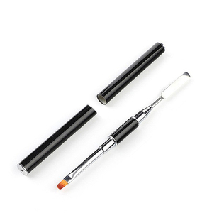 Pinceaux en nylon à double extrémité Vente en gros Extensions de vernis à ongles en gel pour l'<span class=keywords><strong>art</strong></span> des ongles Extensions cheveux plats Produits pour l'<span class=keywords><strong>art</strong></span> des ongles - Product Image 4