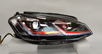 Nouveaux phares LED modifiés, lumière blanche et rouge, pour VW Golf7 MK7, mise à niveau vers 7.5 GTI, accessoires de voiture