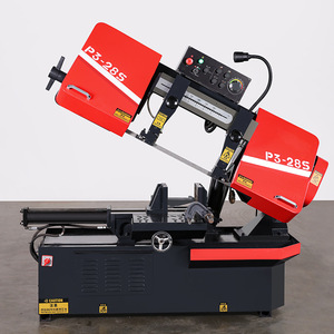Sierra de cinta P3-28S con sistema de sujeción hidráulica, corte semiautomático, doble columna y sistema de tensión de la cuchilla - Product Image 2
