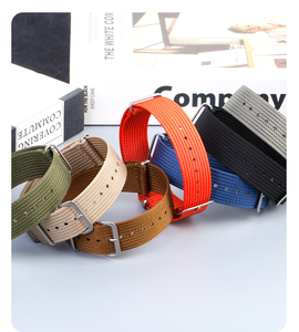 Lionorm OEM gân Nylon Watchband 18mm 20mm 22mm Nylon Braid đạn đạo vải Dây đeo đồng hồ cho phổ ban nhạc đồng hồ - Product Image 5