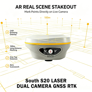 โมดูล South S20 Laser RTK International สำหรับการวัดด้วยเลเซอร์ GPS GNSS RTK พร้อมซอฟต์แวร์ SurvStar ที่สามารถอัปเกรดได้ - Product Image 6