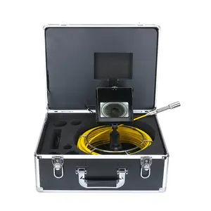 20M 手持式工业管道检测摄像机排水内窥镜排水管道摄像机 4.3英寸 DVR 监视器