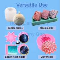 Matériau de moulage en caoutchouc silicone liquide bicomposant, à durcissement rapide à température ambiante, haute fluidité et brillance, pour moules en plâtre DIY, décoration et artisanat