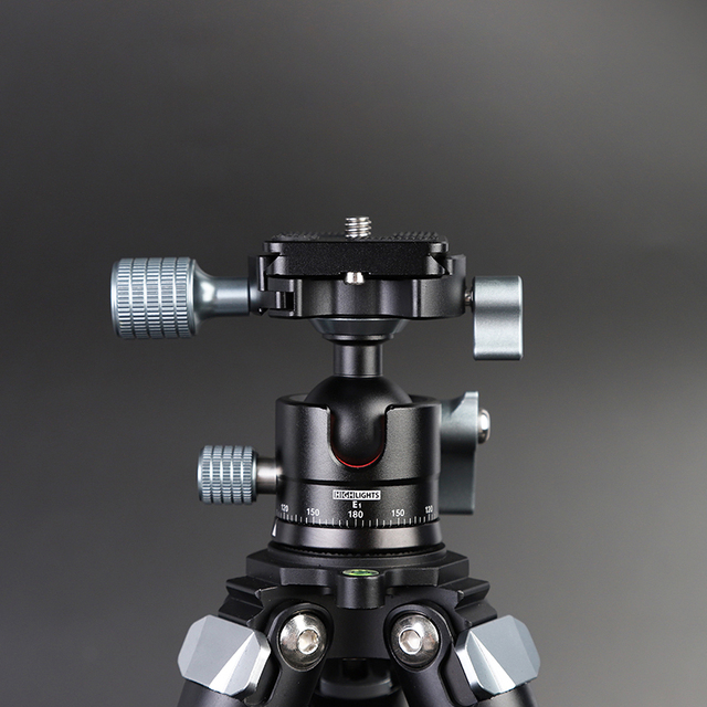 38mm Aluminum Alloy Screw Adapter Heavy Duty Panoramic Tripod Ball Head Quick Release Plate 360 Degree for Professional Camera