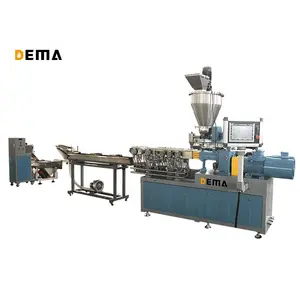 Mini Twin Screw Plastic Granulating Water Strand Pelletizing Extrusion Production Line