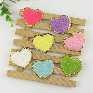 Voorraad Multi Kleur Zwart Zelfklevend Met 3M Sticker Fuzzy Glitter Trim Iron Stick A-Z Alfabet Letters Diy Geborduurde patches - Product Image 6