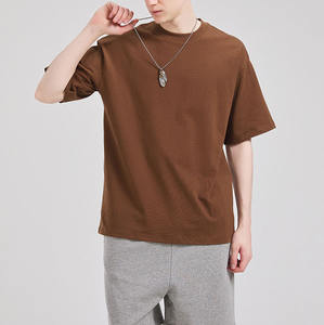 Venta al por mayor de gran tamaño camiseta de Color sólido básico Unisex camiseta de las mujeres Casual Top largo de talla grande camiseta de las mujeres - Product Image 4