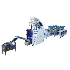 High Speed Automated Hardware Kits Furniture Fittings Parts Counting Bag Packaging Line with Check Weight