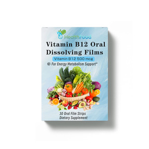Películas Orales Disolubles de Vitamina B12 Directas de Fábrica con Vitamina B12 que Ayudan a Apoyar el Metabolismo Energético, el Estado de Ánimo y la Función Cognitiva - Product Image 1