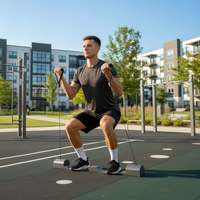OmniGo AM9 Gimnasio Inteligente Multi-Estación, Equipo de Fitness Tipo Anillo para Uso en Casa y Oficina, Embalaje Pequeño y Portátil