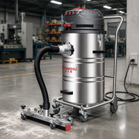 Aspirateur industriel triphasé X3 Pro pour sols d'atelier, aspiration humide et sèche