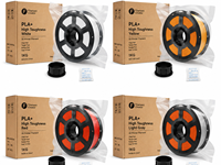 Filamento PLA+ 1.75mm ad Alta Resistenza, 8 Colori con Bobina, Filamento per Stampante 3D per Bambu Lab Prusa