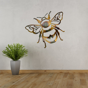 Decorazioni per interni ed <span class=keywords><strong>esterni</strong></span> di api di rabarbaro realizzate in metallo decorazione per pareti di api in metallo Color taglio Laser - Product Image 2