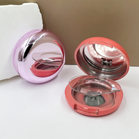 Nouveau modèle 4g violet, grand coffret vide pour fard à joues, boîte en plastique, emballage cosmétique avec miroir