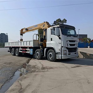 รถบรรทุก ISUZU GIGA 8x4 สำหรับงานหนัก ติดตั้งเครนยกของ 16 ตัน แบบบูมตรง ราคาโรงงาน - Product Image 3