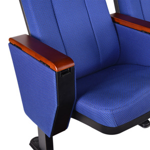 Chaises d'auditorium Starlight en tissu bleu avec accoudoirs pour cinéma, salle de conférence, salle de réunion - Product Image 2