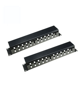 Panel de gestión de cables premium de 19 pulgadas 1U SPCC con anillo en D para organizadores de racks de servidor en stock - Product Image 5