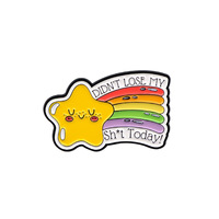 En gros, épingles en émail personnalisées sur le thème de la neurodiversité, épingles de revers mignonnes en forme d'étoile scintillante, badges et broches humoristiques en vrac pour sacs à dos et vêtements