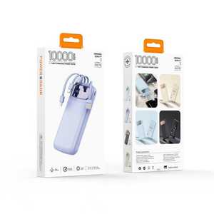 Nouvelle <span class=keywords><strong>batterie</strong></span> <span class=keywords><strong>externe</strong></span> en plastique moulée sur mesure avec câble intégré, charge rapide 3C, 20 000 mAh, <span class=keywords><strong>batterie</strong></span> polymère compacte, portable et <span class=keywords><strong>personnalisable</strong></span> - Product Image 6