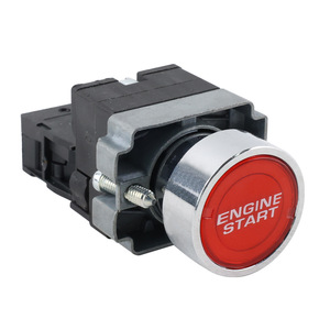 สวิตช์ปุ่มสตาร์ทเครื่องยนต์ 12V ระบบจุดระเบิดแบบปุ่มเดียวสำหรับการดัดแปลงรถยนต์สำหรับการแข่งรถใช้วัสดุโลหะผสม - Product Image 2