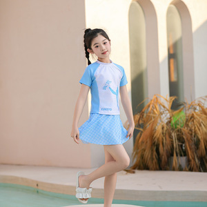 Maillot de bain deux pièces Baiya pour filles, séchage rapide, UPF 30, pour piscine, pour enfants - Product Image 4