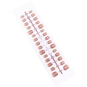 <span class=keywords><strong>Uñas</strong></span> Postizas Francesas Clásicas Color Nude, Pre-Diseñadas, Estilo Simple y Elegante, Forma Ovalada, <span class=keywords><strong>Uñas</strong></span> Terminadas Versátiles, Venta al Por Mayor - Product Image 5