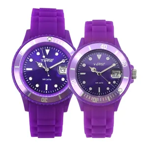 Оптовая продажа, Детские водонепроницаемые спортивные часы желеобразного цвета, детские наручные часы с силиконовым ремешком, часы для детей