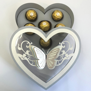 Bán buôn Valentine của ngày Quà Tặng Bao bì hộp emballage Cookie dâu tây bướm hình trái tim sang trọng sô cô la hộp với cửa sổ - Product Image 3