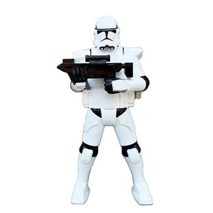 Star jw Wars Imperial Stormtrooper Sculpture Storm Trooper Bataille Statue Spot Stormtrooper Personnage Sculpture