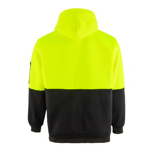 Felpa con <span class=keywords><strong>Cappuccio</strong></span> Personalizzata da Uomo Gialla e Nera, Vestibilità Comoda, Casual, Morbida, con Tasca a Marsupio, Taglie S-5XL, per Uso Quotidiano - Product Image 2