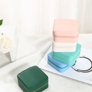 LG7204B Hot Sale in Stock Jewelry <strong>Box</strong> Travel Luxury Small Jewelry Storage Case PU Leather Elegant <strong>Earring</strong> Ring <strong>Holder</strong> <strong>Box</strong> - Product Image 3