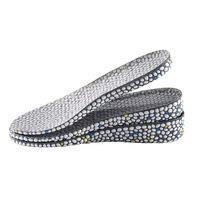 Semelles intérieures unisexes en TPU, hauteur accrue de 3,5 cm, antibactériennes, désodorisantes, confortables, respirantes, absorption des chocs, marque SJ, personnalisables
