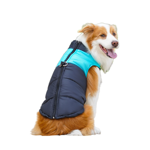 핫 세일 애완동물 의류 가을 겨울 야외 방수 강아지 두꺼운 따뜻한 면 친환경 조끼 중형 대형 사이즈 - Product Image 4