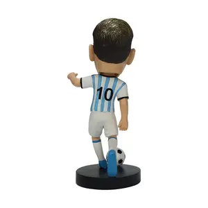 Boneco de presentes para futebol, boneco de resina de personagens famosas, decorativo, bobblehead, brinquedo personalizado