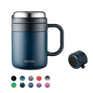 Tazza da caffè da viaggio isolata con tazza termica a prova di fuoriuscita in acciaio inossidabile a doppia parete personalizzata - Product Image 1