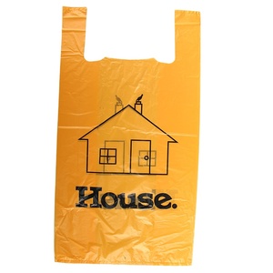 High quality Disposable Vest Carrier Bag For Vegetable Transparent Shopping T Shirt Bags Plastic Bag