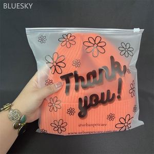 Hot Selling Eco Friendly Resealable <b>Clothes</b> Packaging Zipper Bags Frosted Plastic Ziplock Bag - Product Image 3
