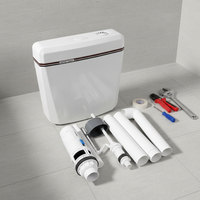 Tangki Toilet Hemat Air Bahan PP Ringan Tahan Korosi Bersertifikat, Langsung dari Pabrik Cina, Harga Grosir
